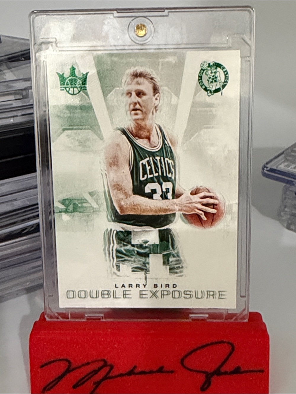 Larry Bird Celtics Double Exposure Court Kings - First on print 1/25